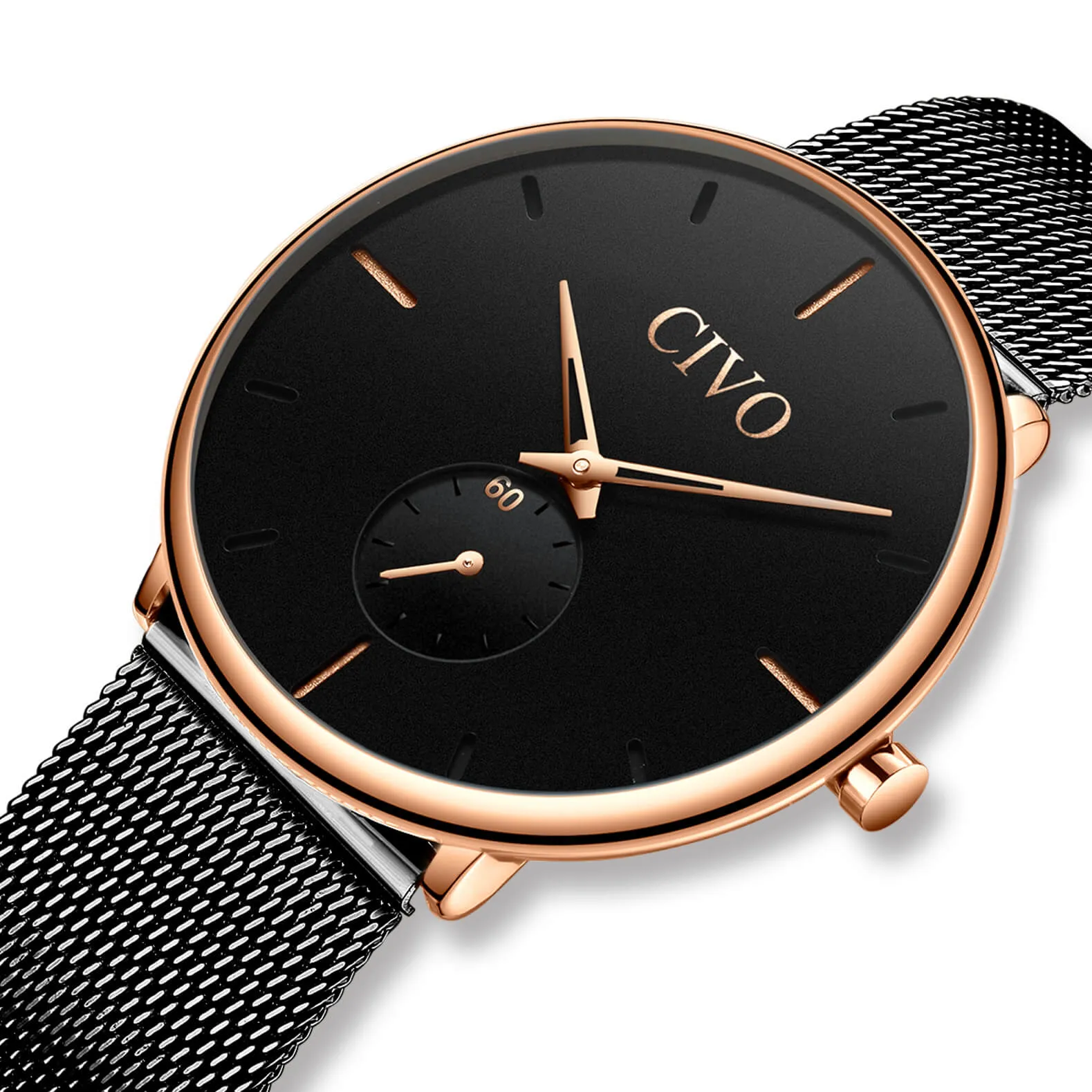 0124C | Quartz Men Watch | Mesh Band