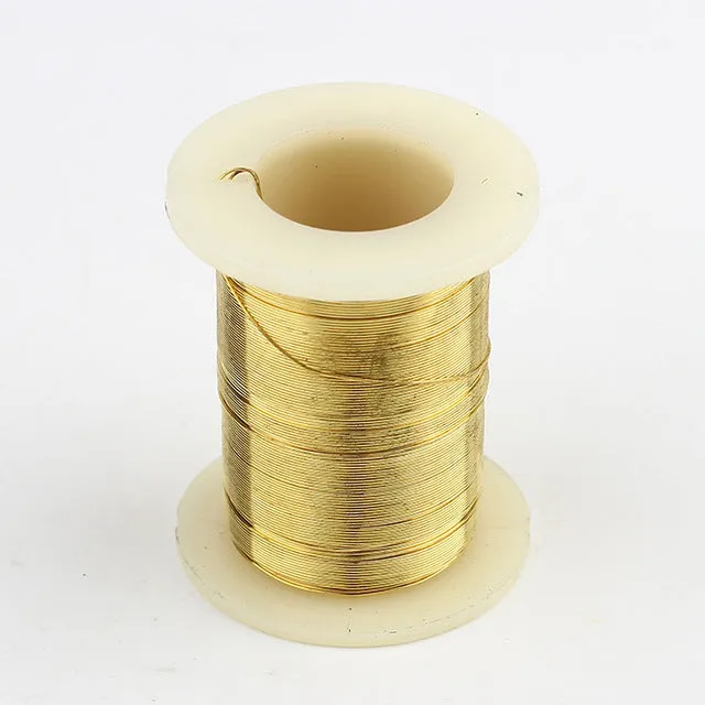 0.3mm 50m 55yd Silver Gold Copper Wire Thread Spool for Jewelry Making 28Gauge Dead Soft Beading Wrapping Wire Tarnish Resistant