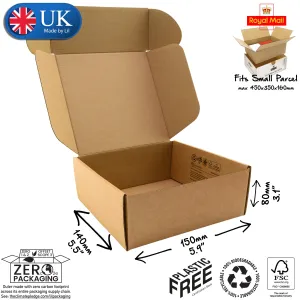 15x14x8cm Cardboard Postal Box