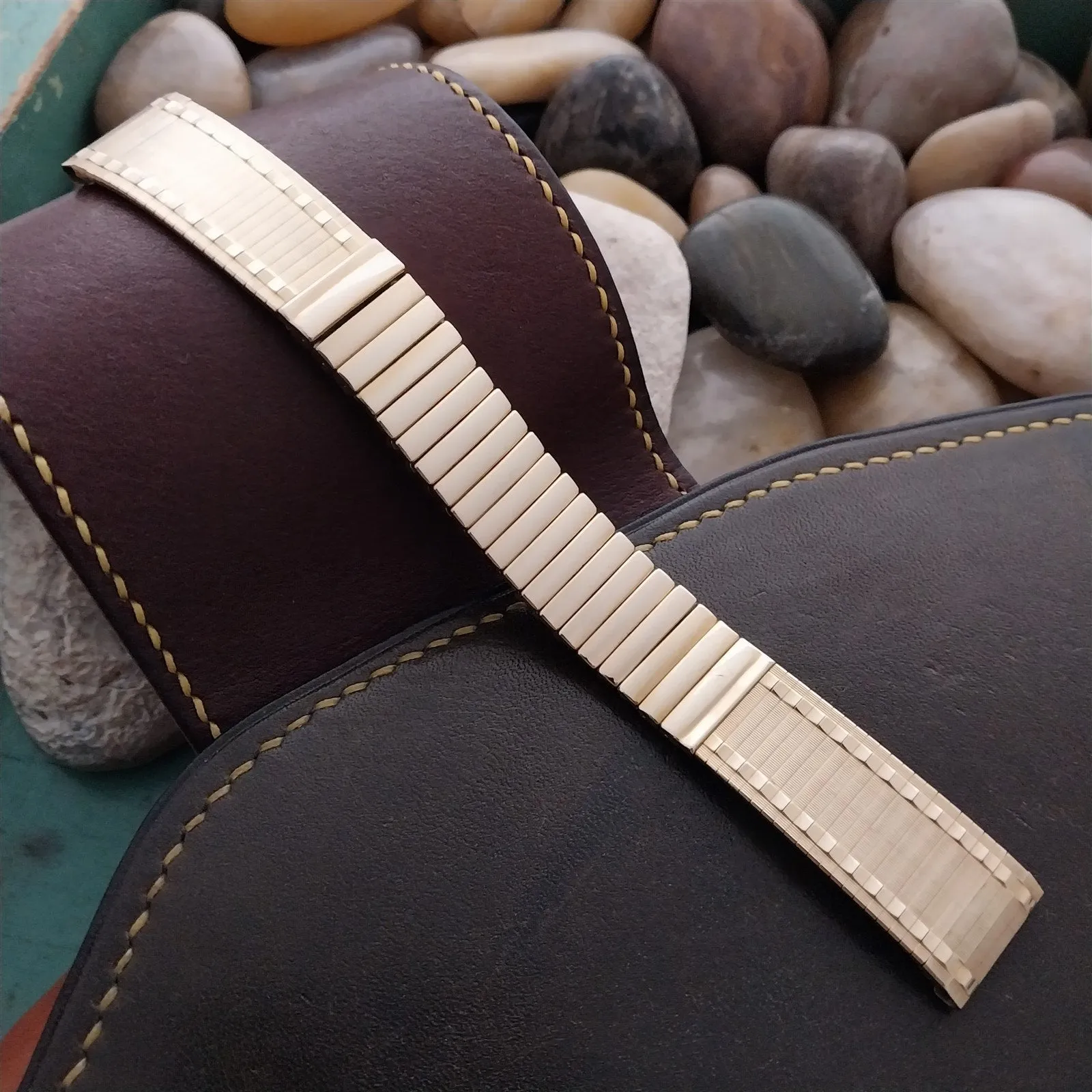 17.2mm JB Champion Classic 10k Gold-Filled Unused 1960s nos Vintage Watch Band