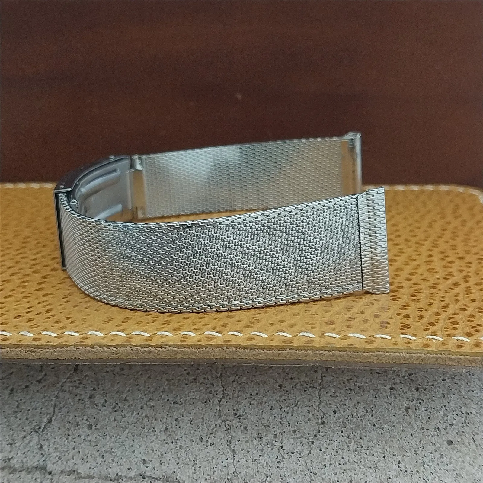 18mm 19mm Stainless Steel Mesh Kestenmade Unused 1960s Vintage Watch Band