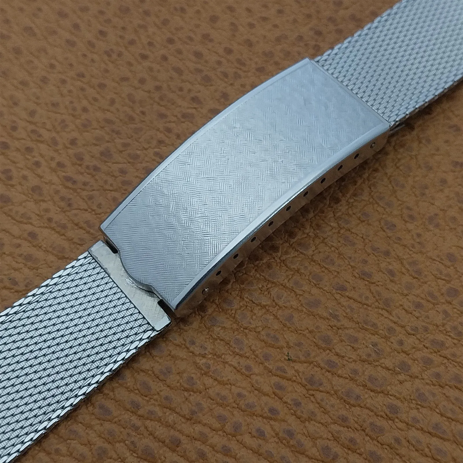 18mm 19mm Stainless Steel Mesh Kestenmade Unused 1960s Vintage Watch Band