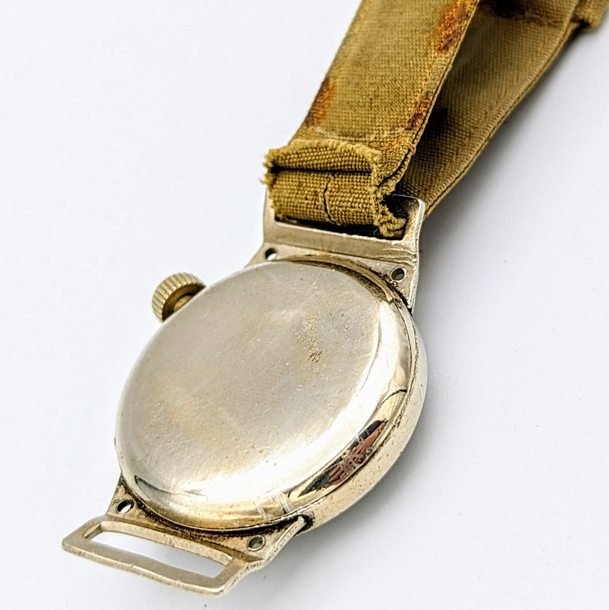1906 HAMPDEN "Molly Stark" Trench Watch 7 Jewels U.S. Army Wristwatch