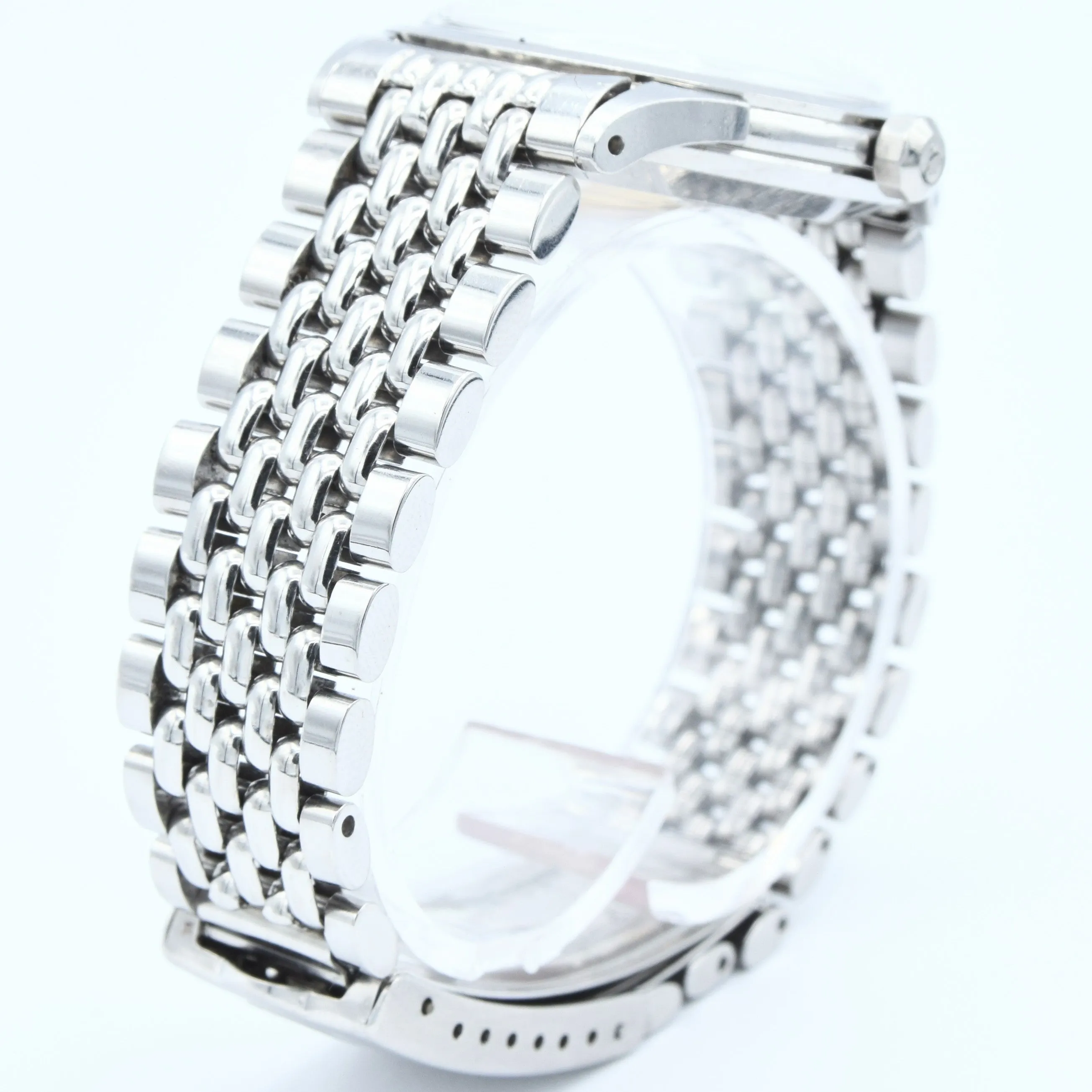 1954 Omega Classic Early Constellation Chronometer Model 2782 in Stainless Steel on Beads of Rice Bracelet   Original Box
