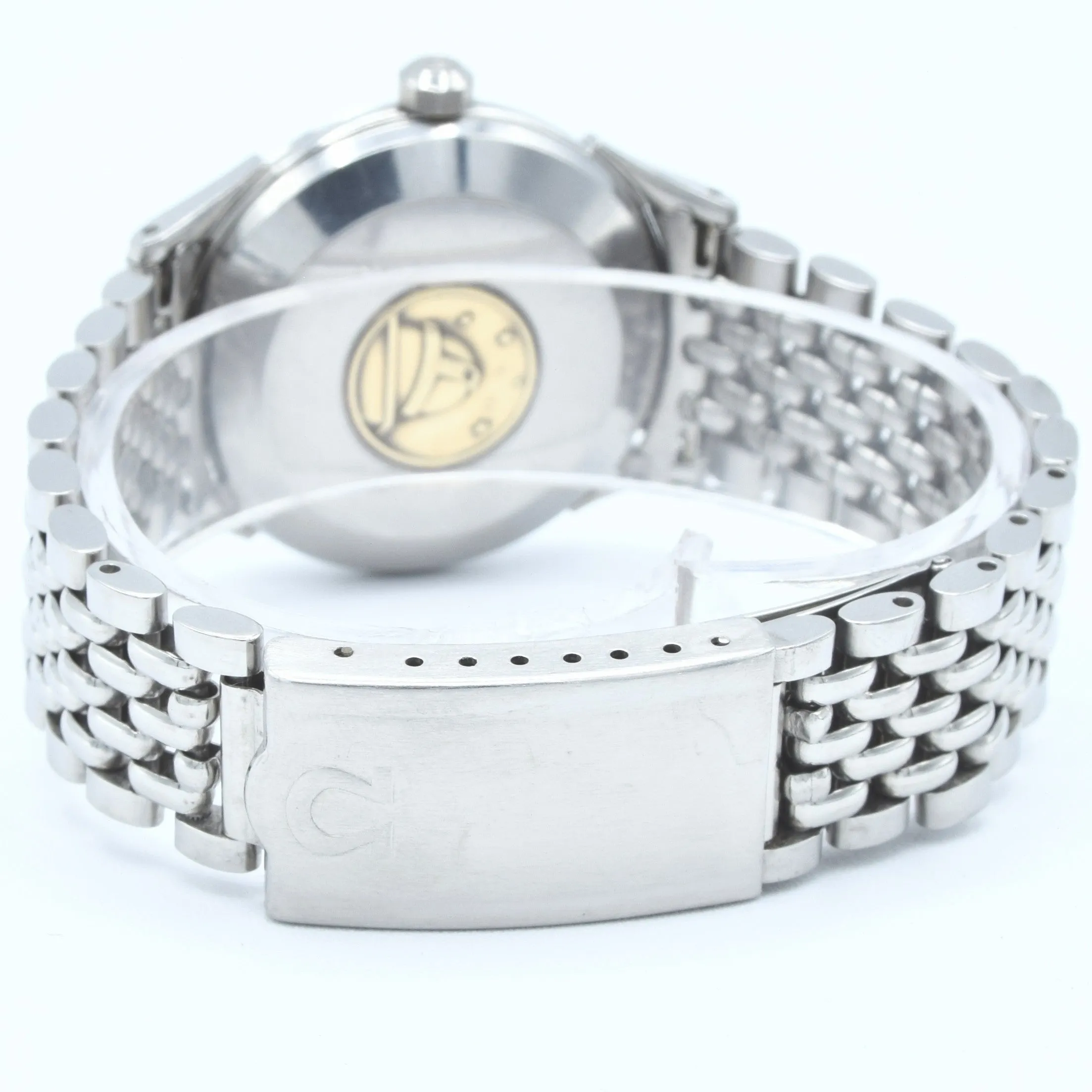 1954 Omega Classic Early Constellation Chronometer Model 2782 in Stainless Steel on Beads of Rice Bracelet   Original Box