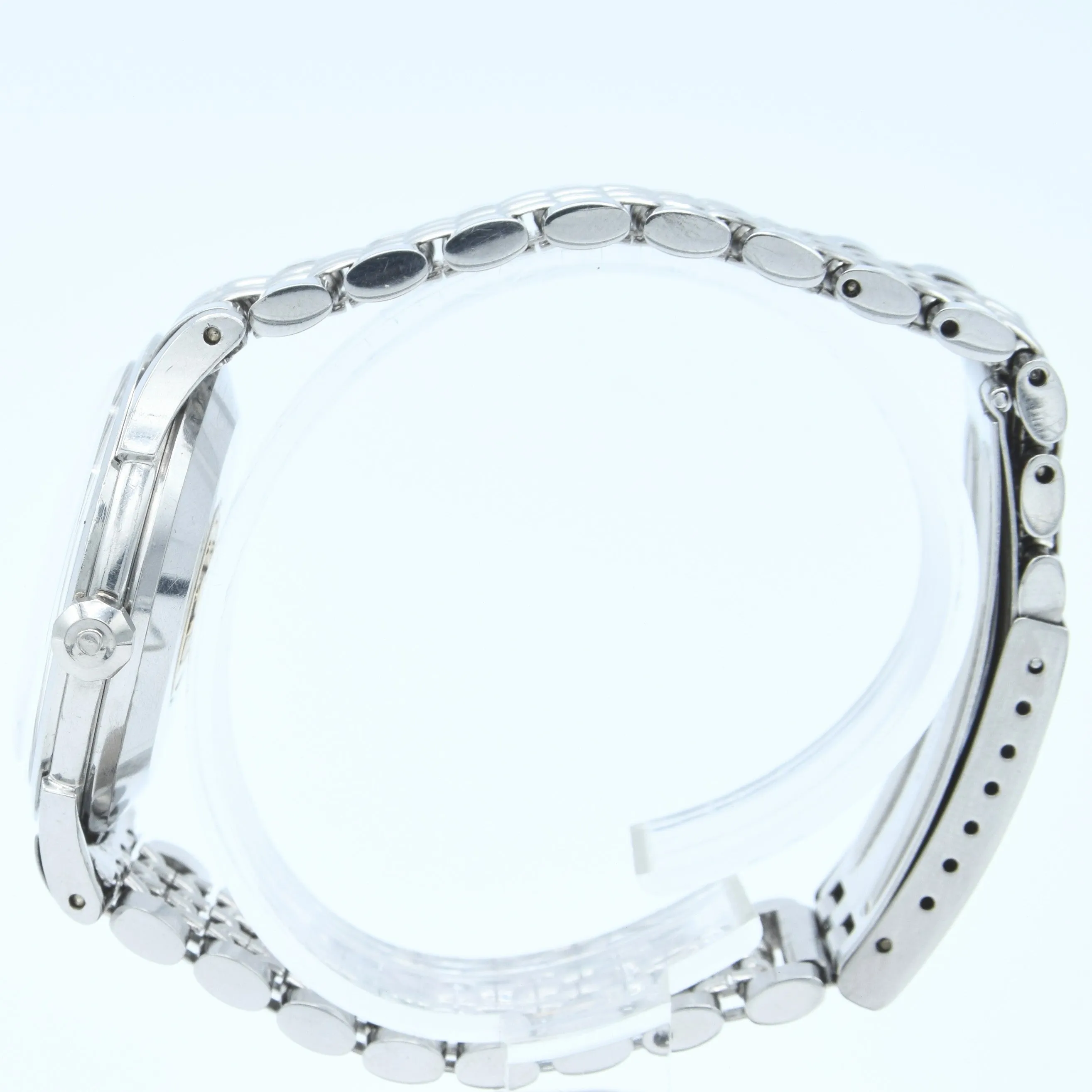 1954 Omega Classic Early Constellation Chronometer Model 2782 in Stainless Steel on Beads of Rice Bracelet   Original Box