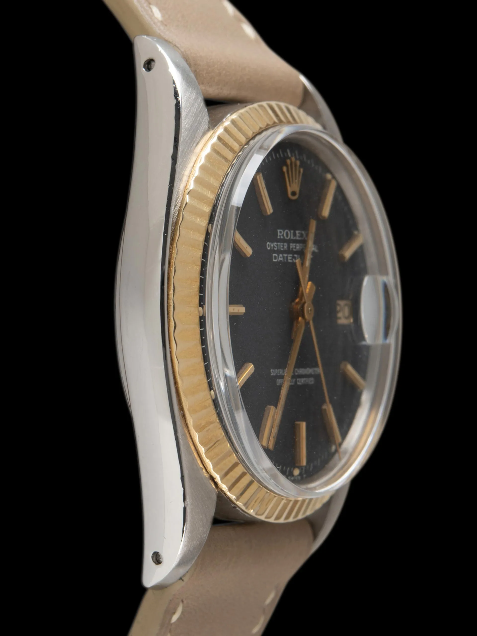 1972 Rolex Two-Tone Datejust (Ref. 1601) Black "Confetti" Dial