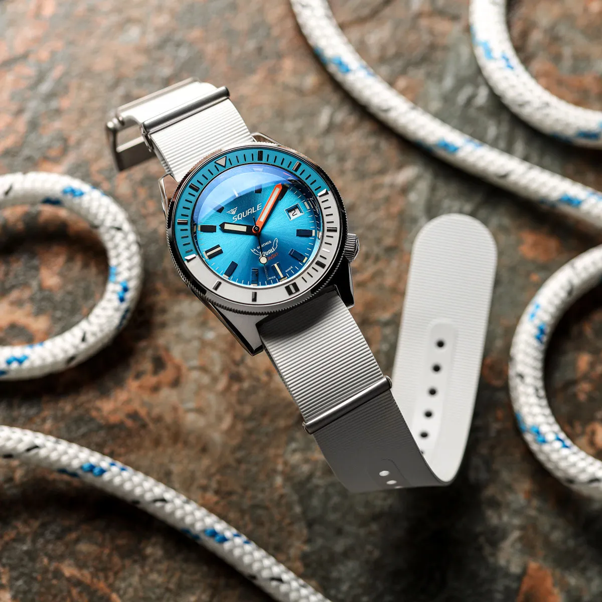 1973 British Military Watch Strap: 328 MARINE - Arctic White