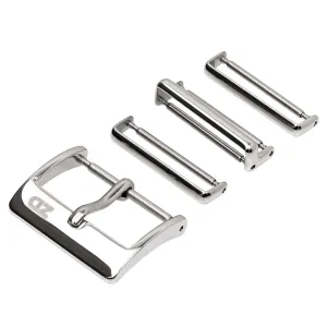 1973 British Military Watch Strap: 328 Replacement Military Buckle Hardware - Polished