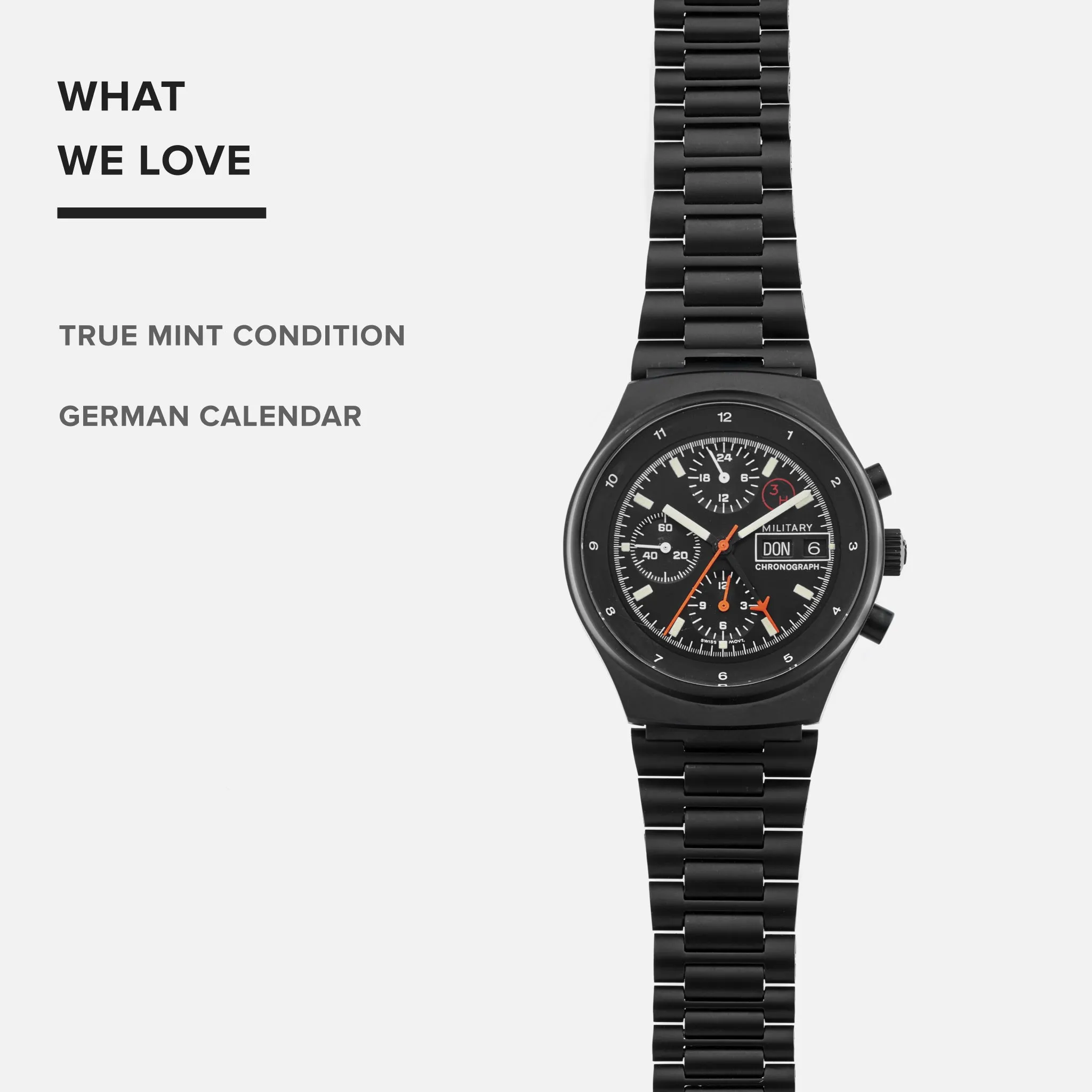 1980s Porsche Design By Orfina 'Military' Chronograph Reference 7177
