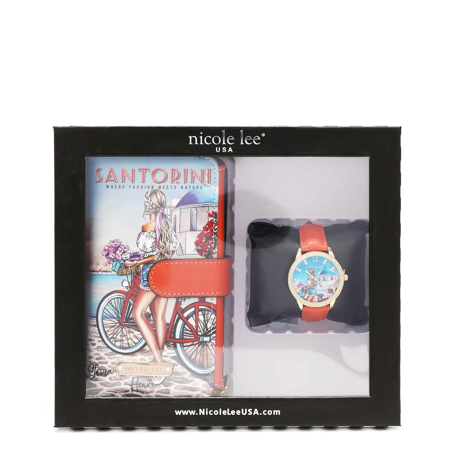 2 PIECE ACCESSORIES SET (WATCH, PHONE CASE CROSSBODY WALLET)