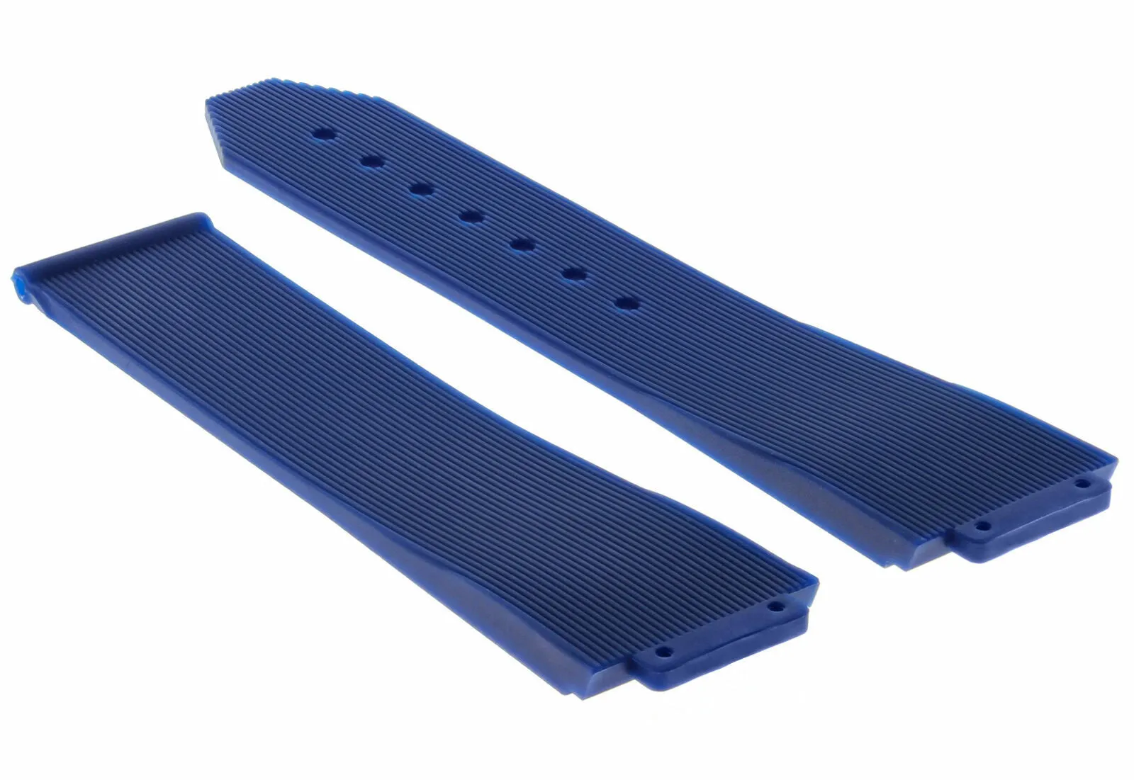 21MM RUBBER WATCH BAND FOR 38MM HUBLOT LADY WATCH 561 565 DEPLOYMENT CLASP BLUE