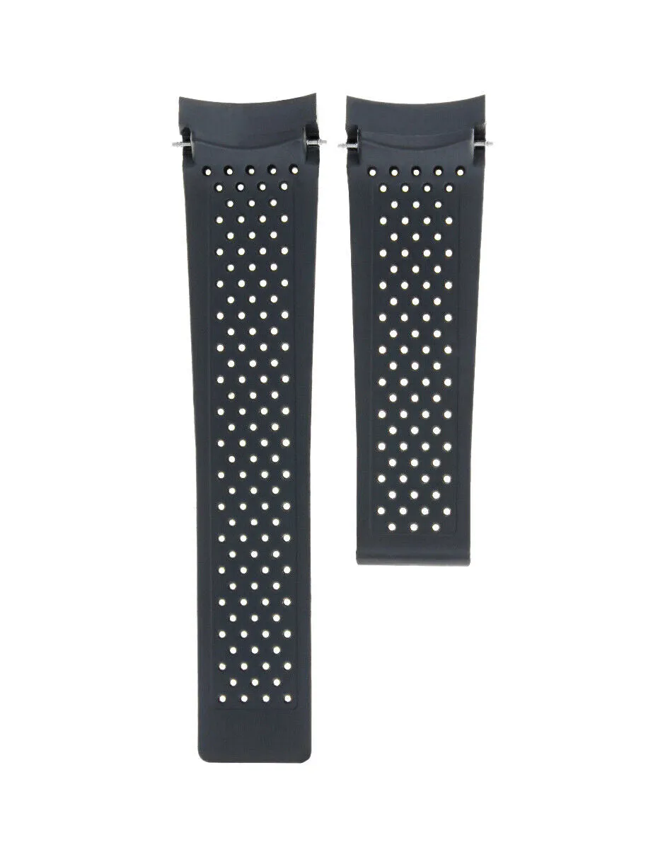 22MM RUBBER BAND STRAP FOR TAG HEUER CARRERA CALIBRE 16,17,36 SPRING BAR REMOVER