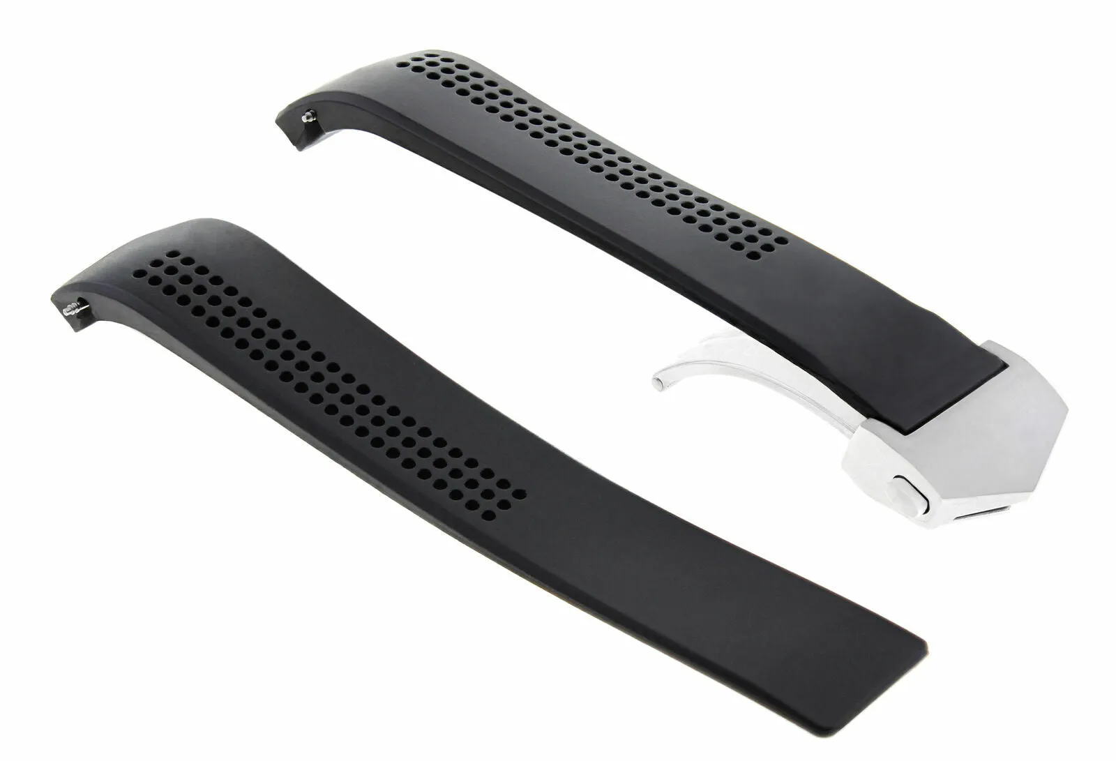 22MM RUBBER STRAP BAND FOR TAG HEUER CARRERA CALIBRE 17 WATCH    CLASP BLACK