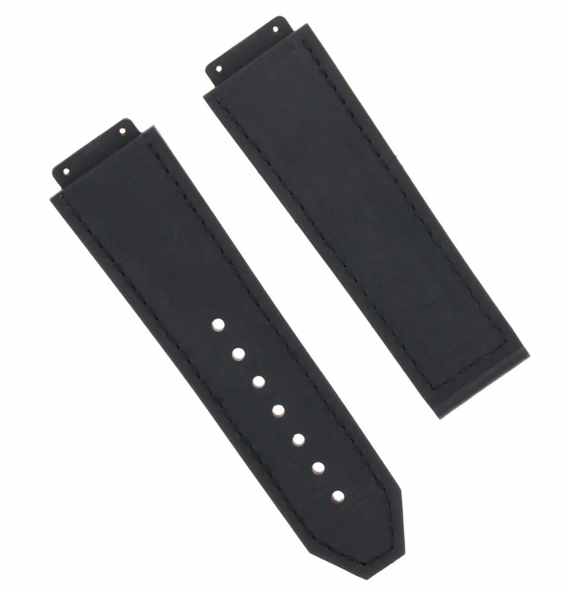 24MM ALLIGATOR LEATHER WATCH BAND STRAP FOR 44-45MM HUBLOT BIG BANG WATCH H BLUE