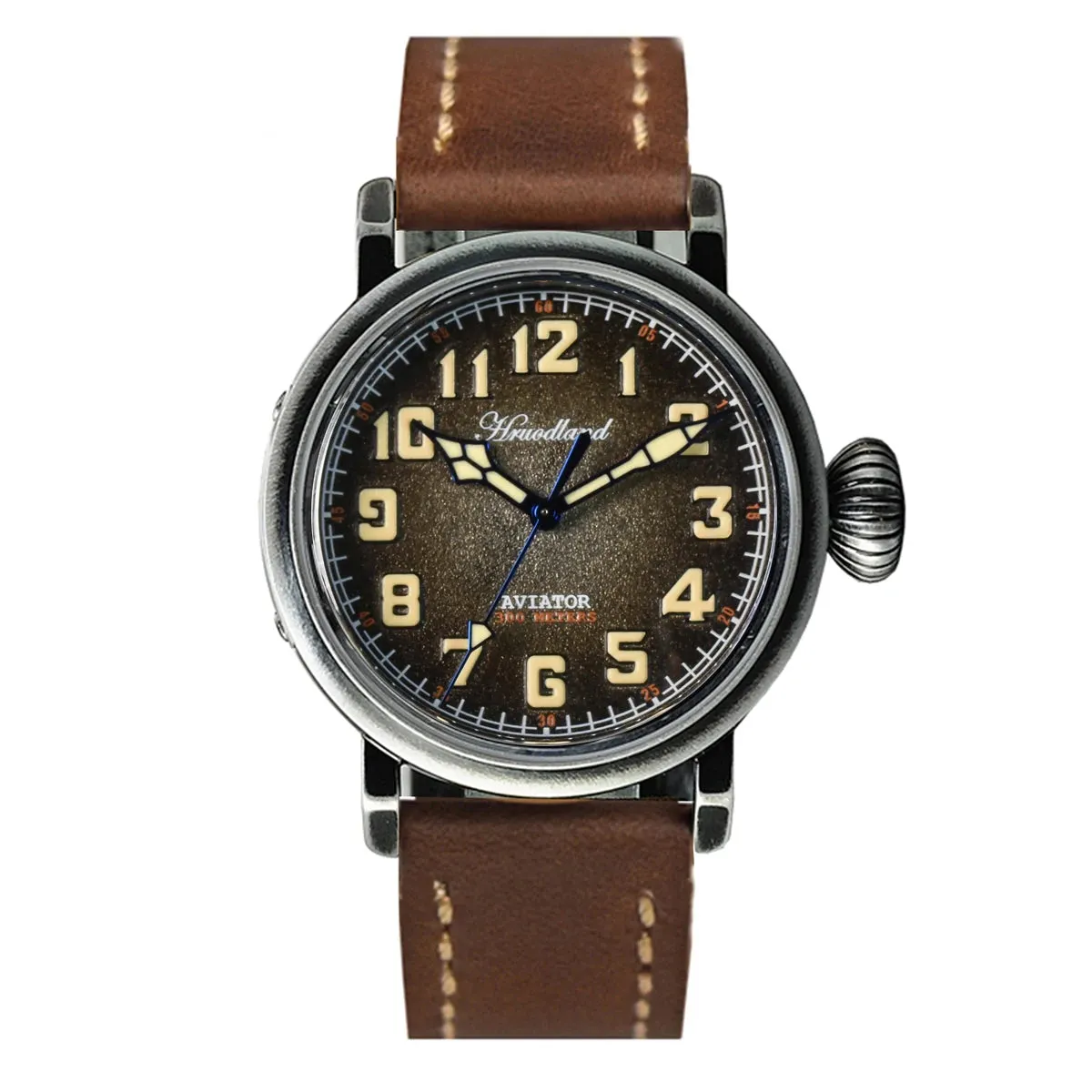 43mm Luxury Stainless Steel Big Pilot Military Tactical Watch Waterproof Luminous Diver Watch Automatic Mens Mechanical Watch