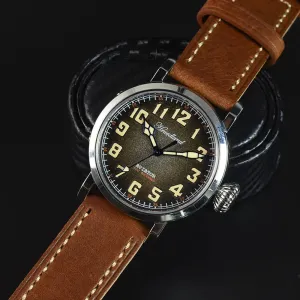 43mm Luxury Stainless Steel Big Pilot Military Tactical Watch Waterproof Luminous Diver Watch Automatic Mens Mechanical Watch