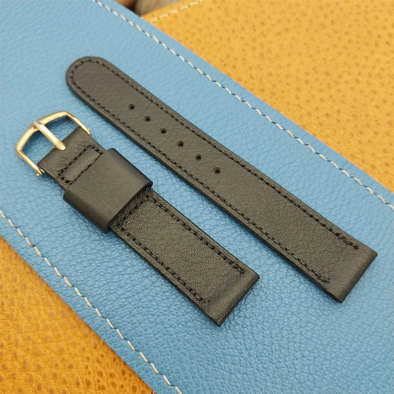 5/8" JB Champion Short Hand-Finished Scandia Calf nos 1960s Vintage Watch Band