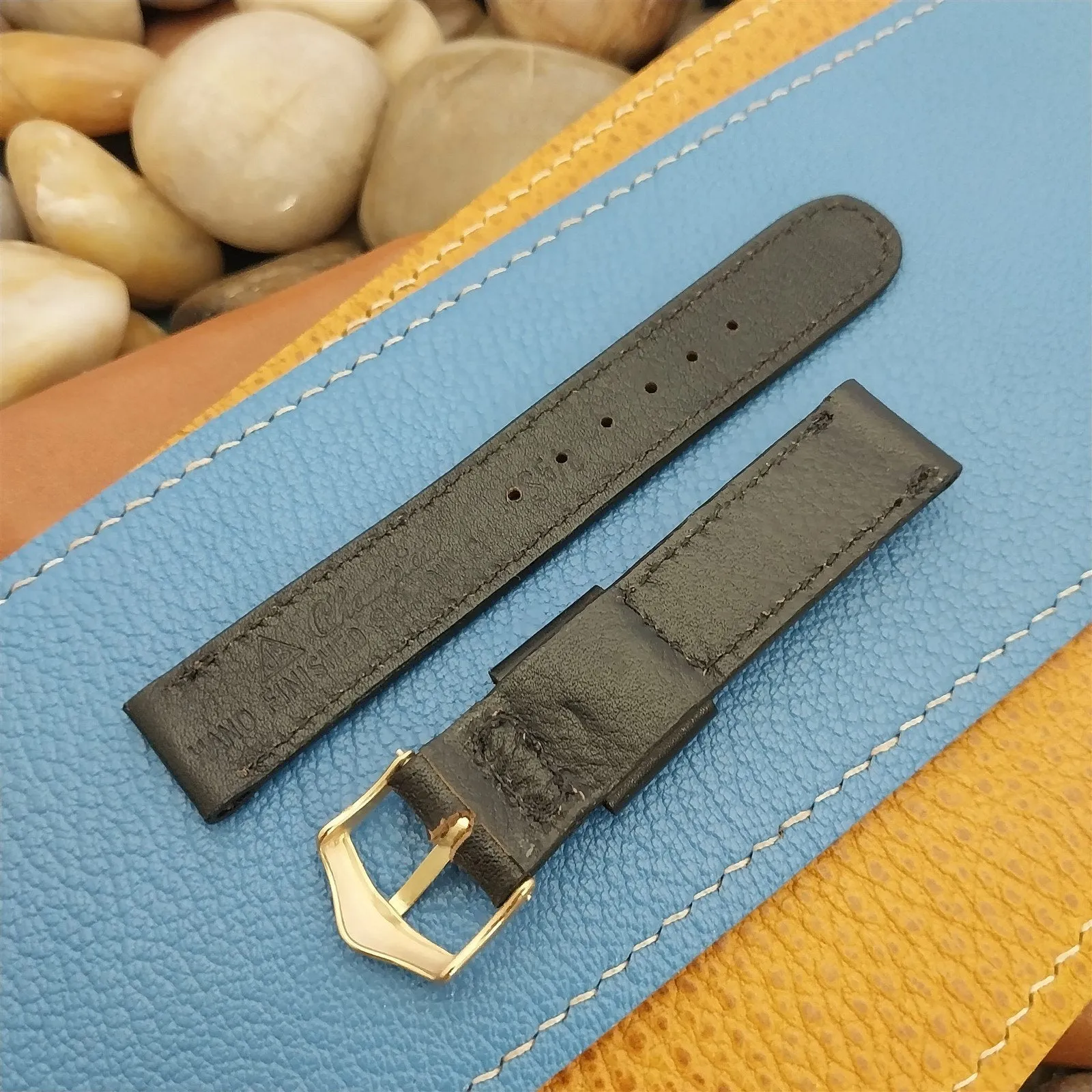 5/8" JB Champion Short Hand-Finished Scandia Calf nos 1960s Vintage Watch Band