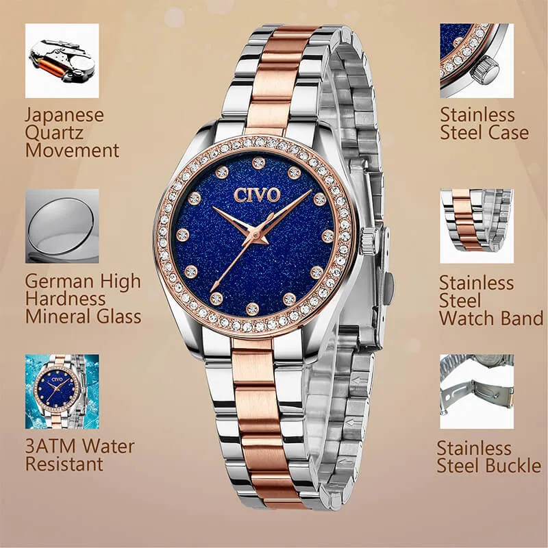 8119C | Quartz Women Watch | Stainless steel Band