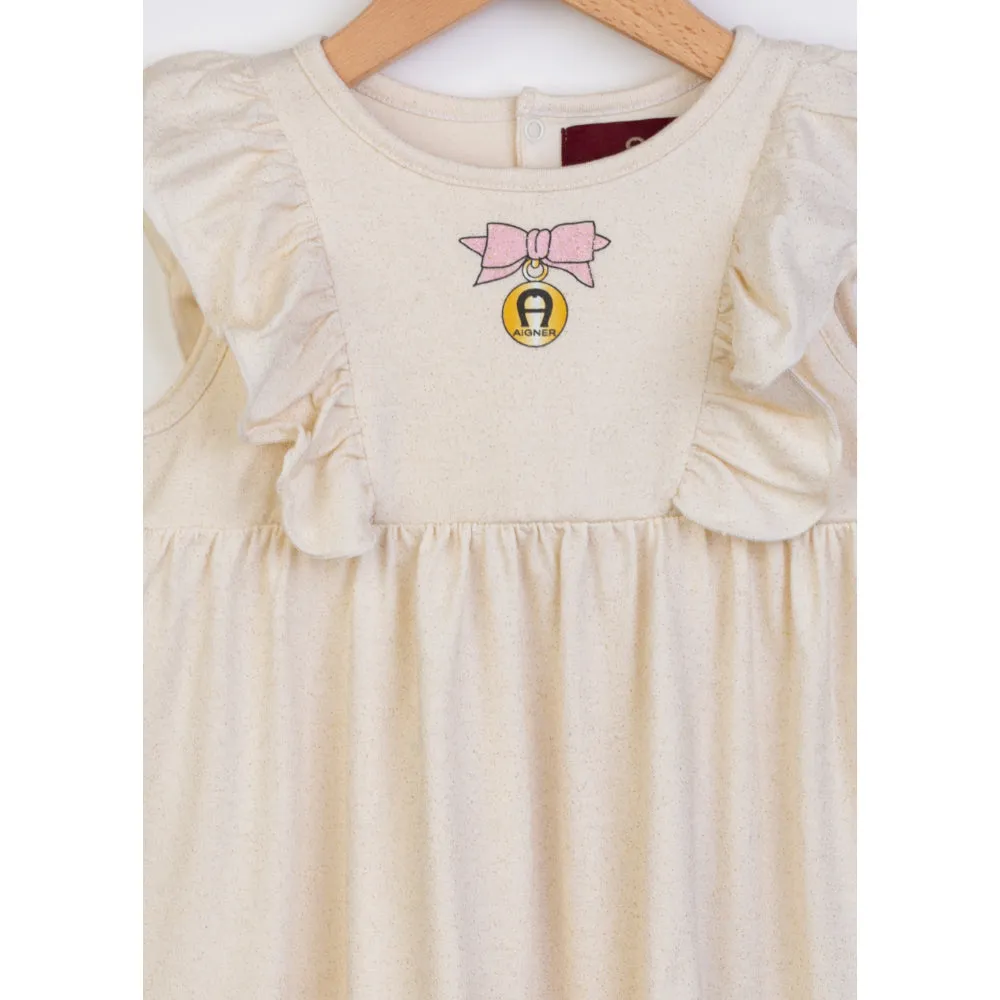 Aigner Kids Girl's White Swan Dress