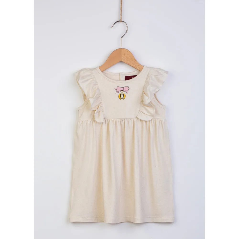 Aigner Kids Girl's White Swan Dress