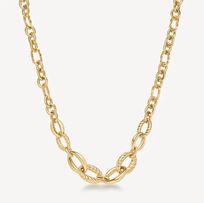 Amy Gold Chain Link Necklace by Brosway