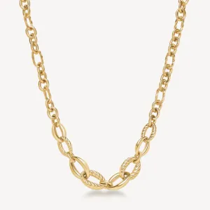 Amy Gold Chain Link Necklace by Brosway