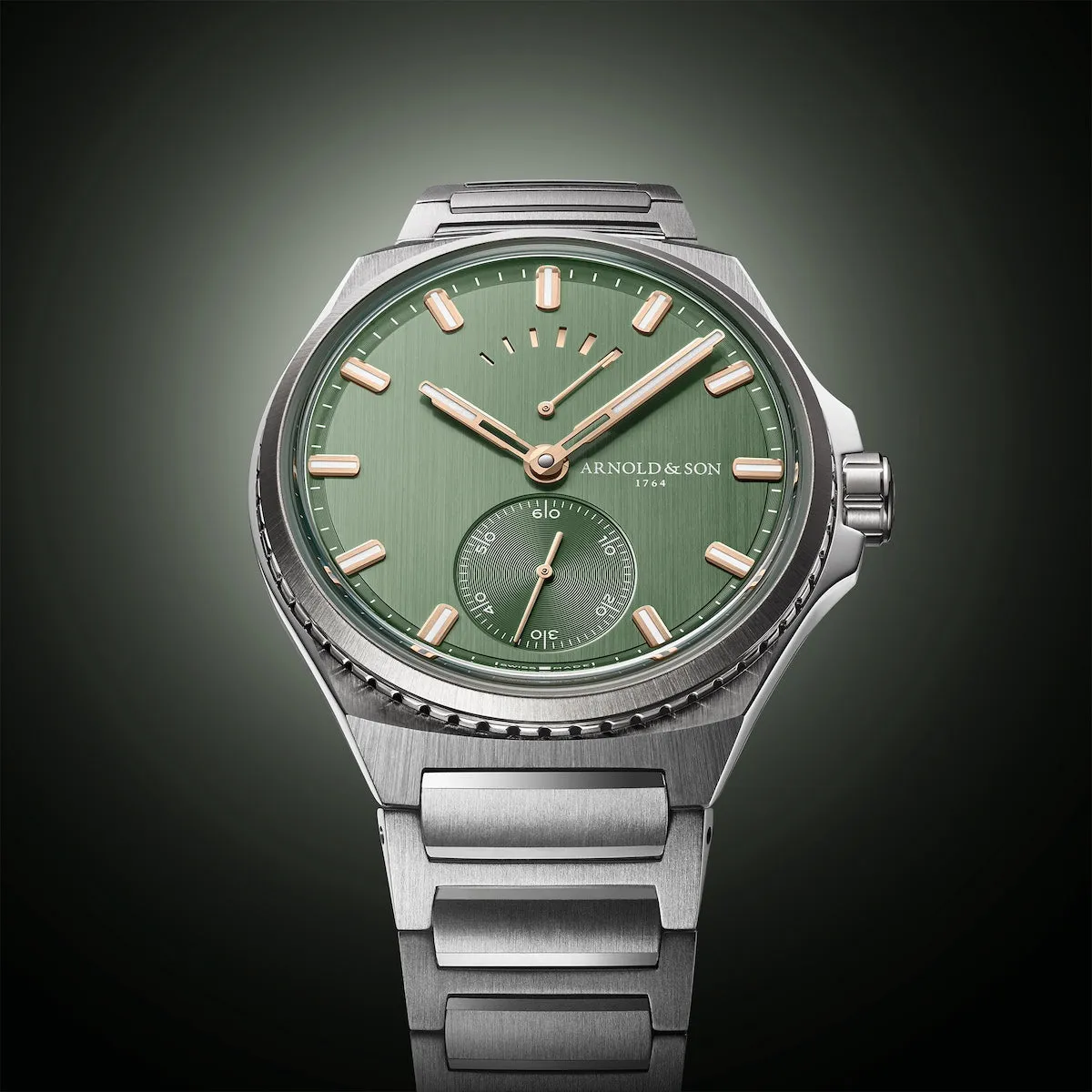 Arnold & Son Longitude Titanium Fern Green