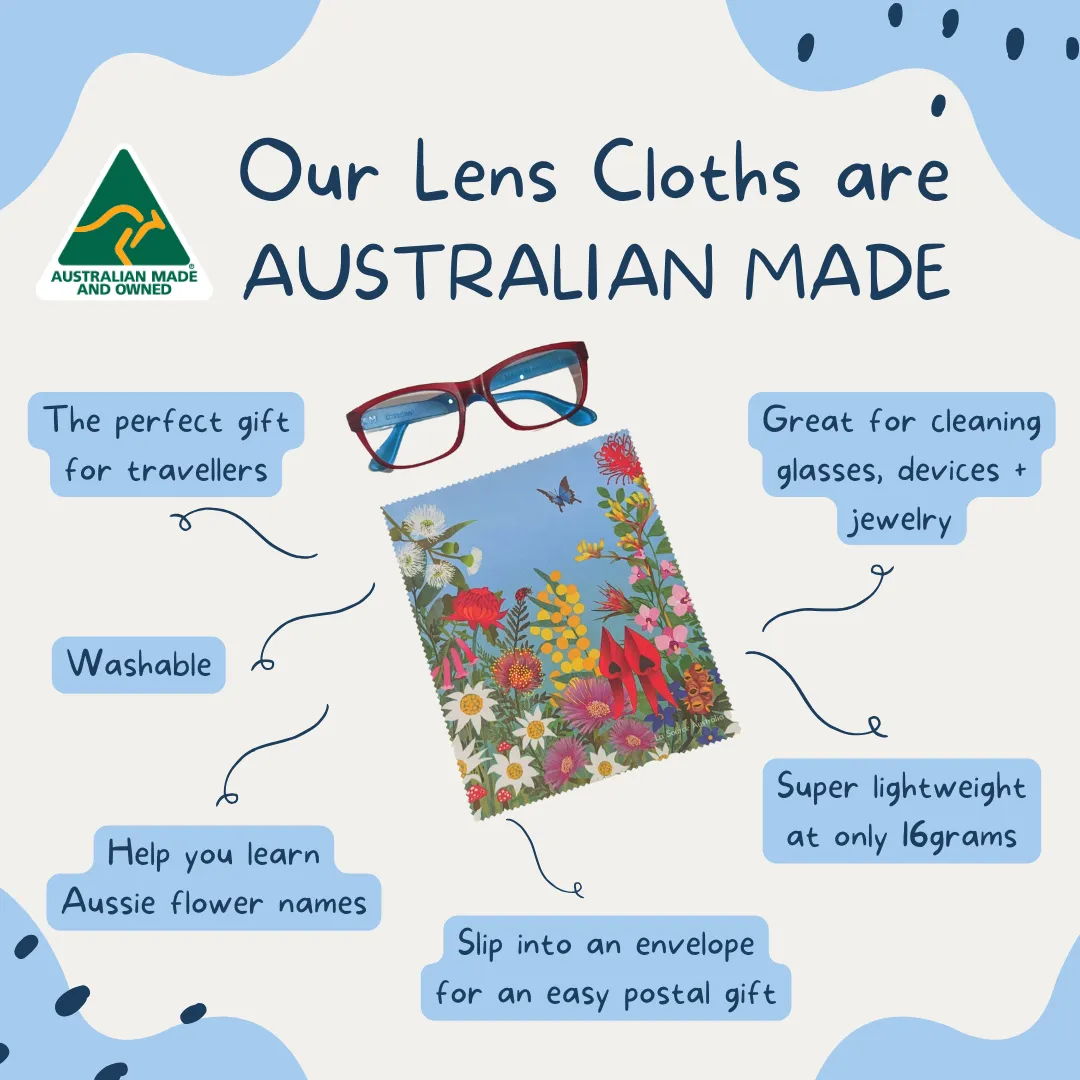 Australian Wildflowers - Microfibre Lens Cloth
