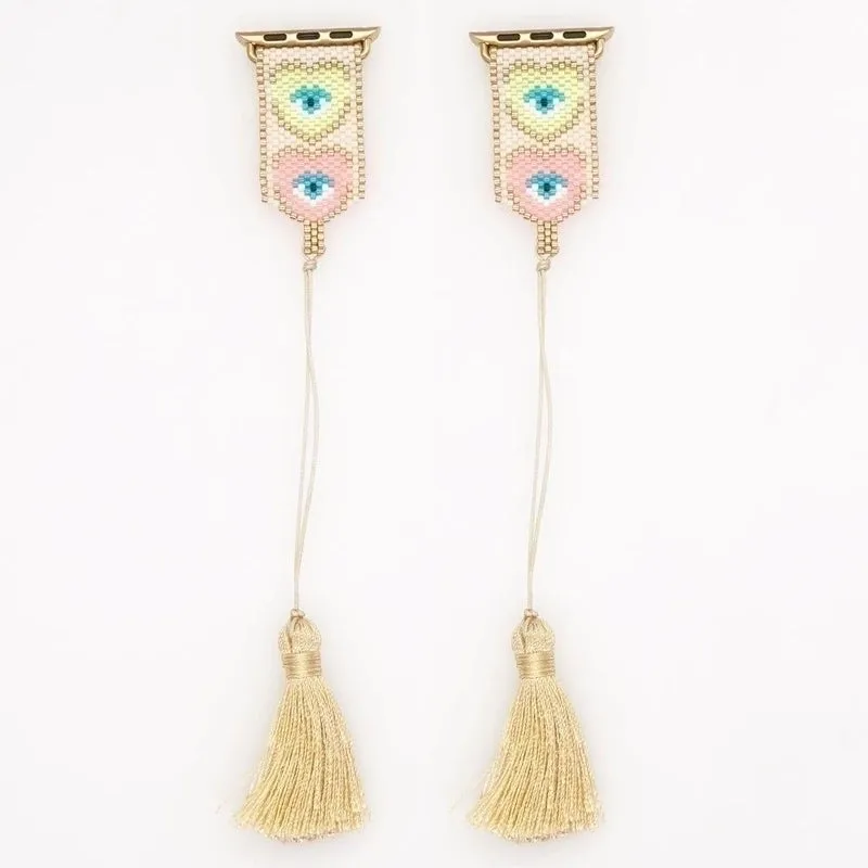 Bead Woven Light Luxury Applicable  Watch 42-44mm Tassel Strap