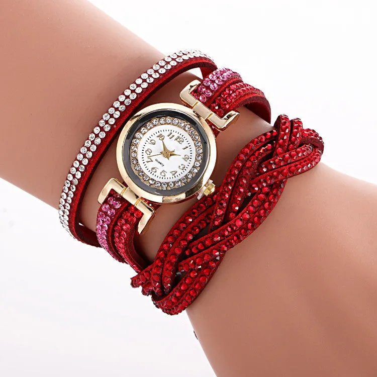 Beautiful Crystal Strap Wrist Watch