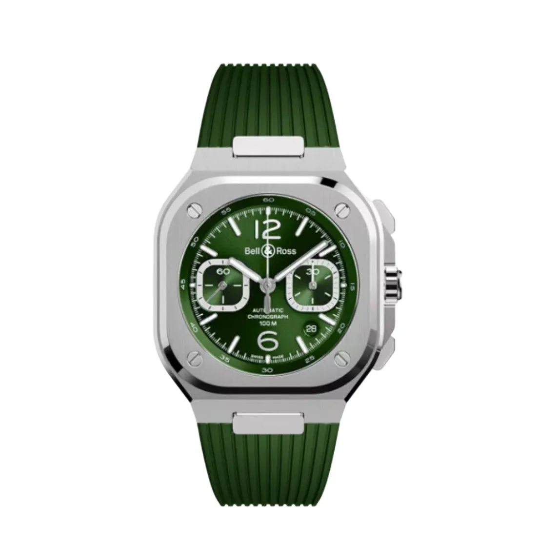 BELL & ROSS-BR 05 CHRONO GREEN STEEL
42 MM BR05C-GN-ST/SRB