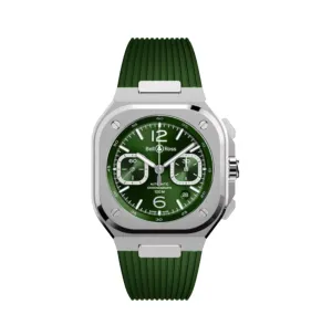 BELL & ROSS-BR 05 CHRONO GREEN STEEL
42 MM BR05C-GN-ST/SRB
