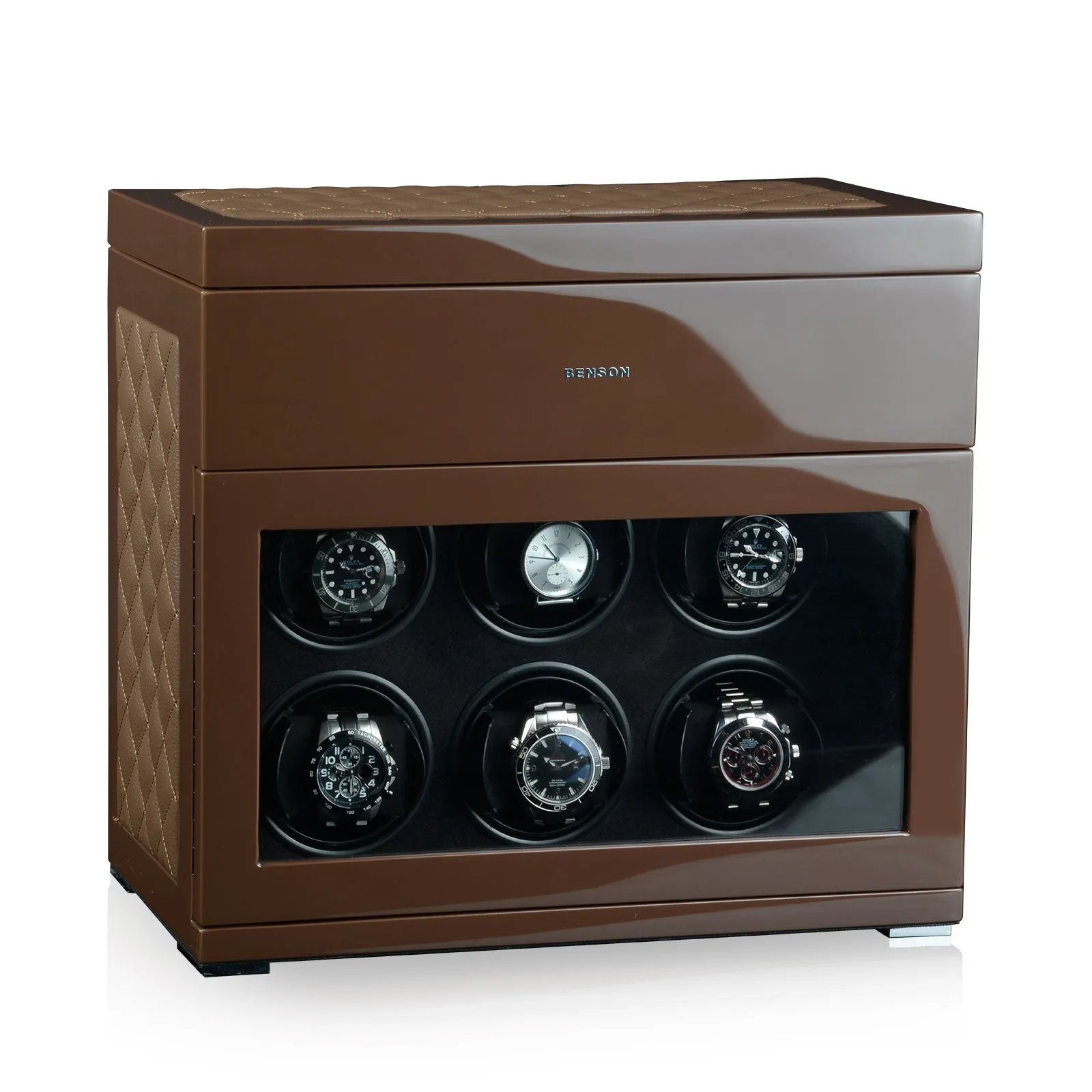 Benson Watch Winder Black Series 6.16 LE Brown/brown leather
