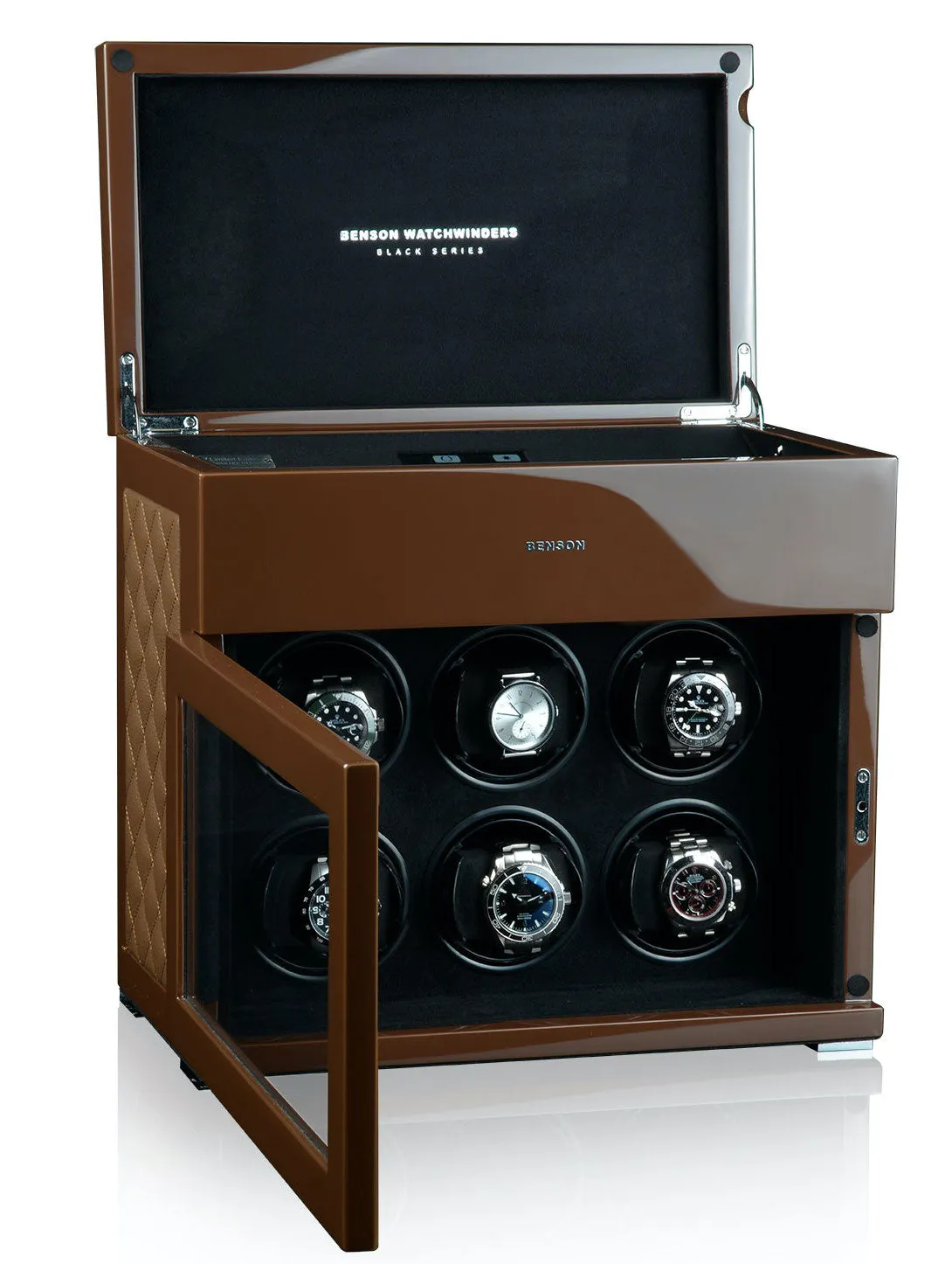 Benson Watch Winder Black Series 6.16 LE Brown/brown leather