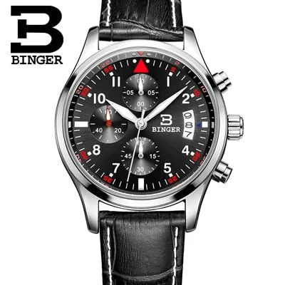 Binger Swiss Quartz Watch Men B 9202