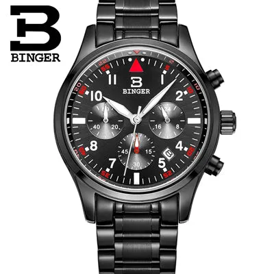 Binger Swiss Quartz Watch Men B 9202