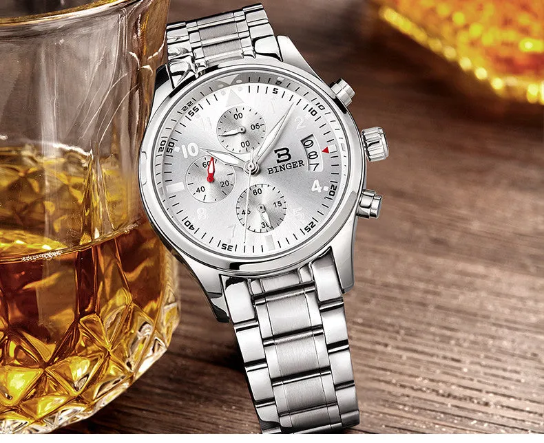 Binger Swiss Quartz Watch Men B 9202