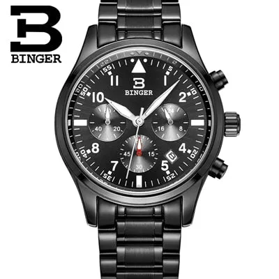 Binger Swiss Quartz Watch Men B 9202