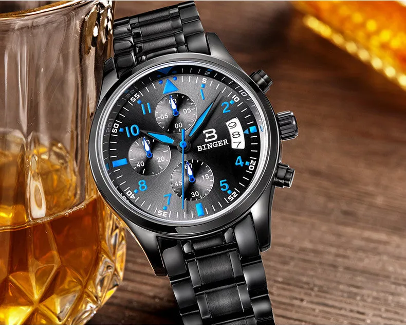 Binger Swiss Quartz Watch Men B 9202