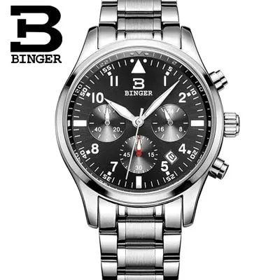 Binger Swiss Quartz Watch Men B 9202