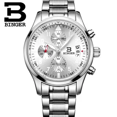 Binger Swiss Quartz Watch Men B 9202