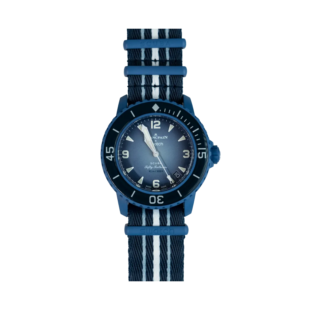 Blancpain x Swatch Scuba Fifty Fathoms "Atlantic Ocean (SO35A100)"