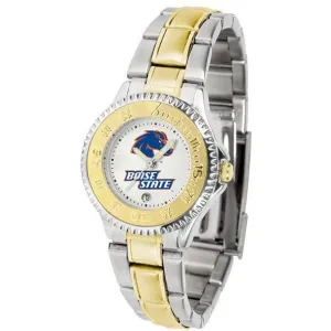 Boise State Broncos Ladies Competitor Two-Tone Band Watch