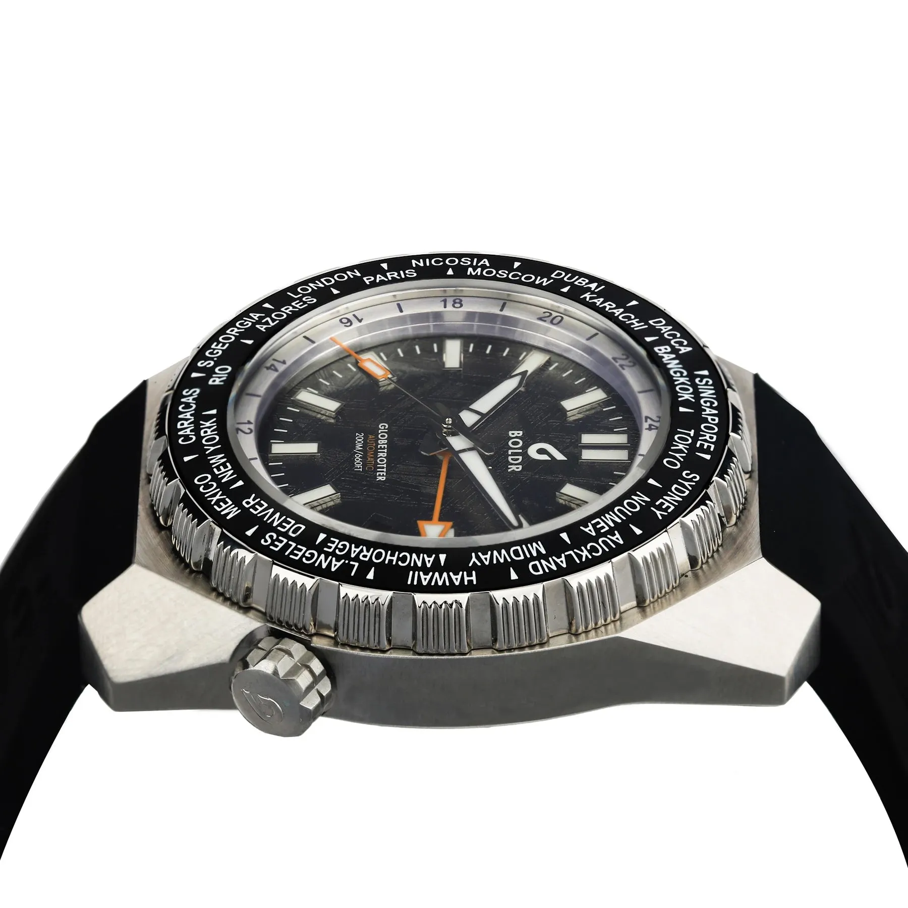 Boldr Watch Globetrotter GMT Meteoblack