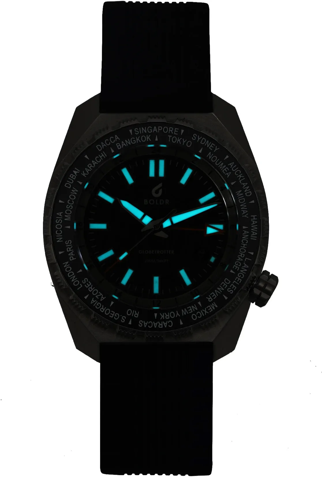 Boldr Watch Globetrotter GMT Meteoblack