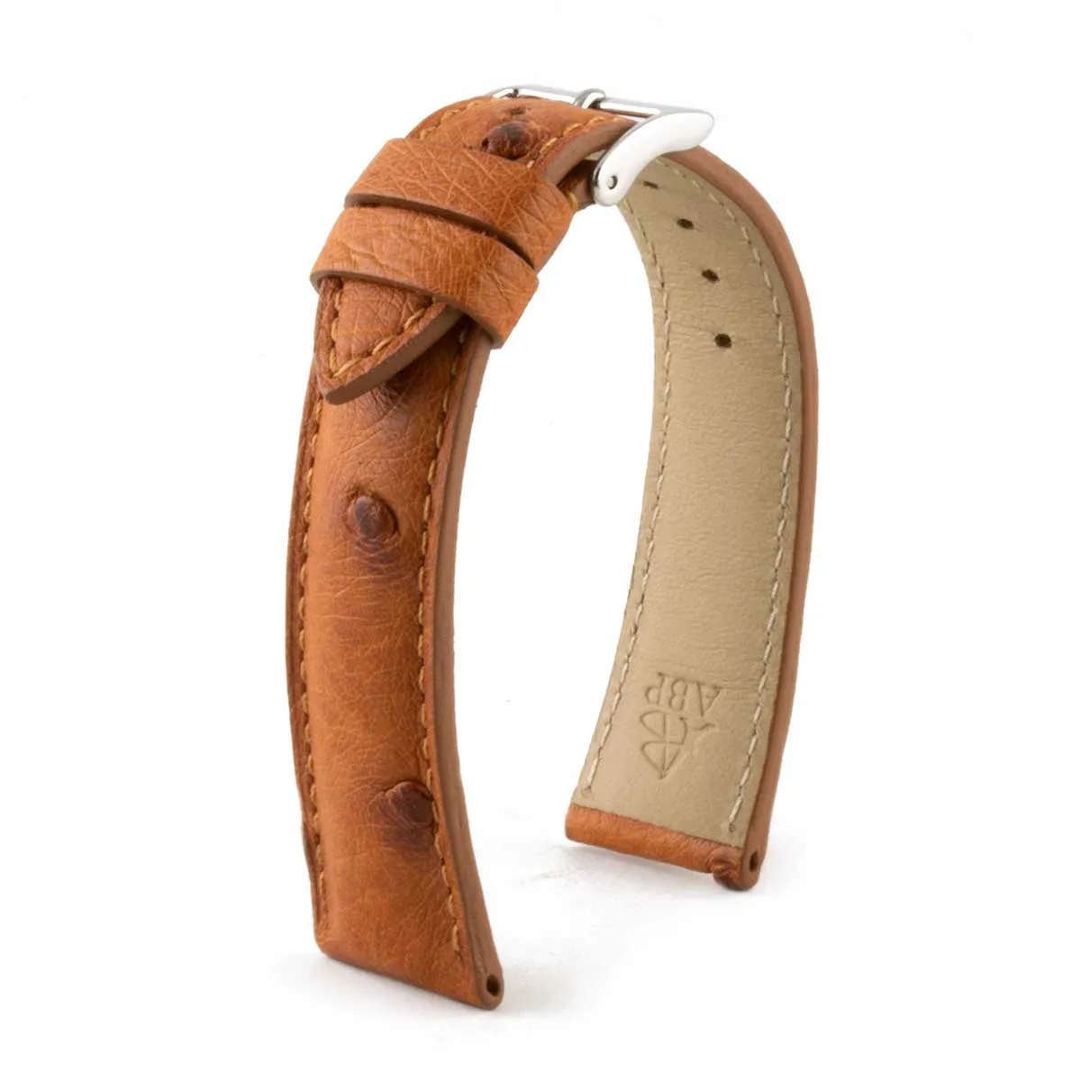 Bracelet classique "Essential" - Bracelet montre cuir - Autruche (bleu, kaki, rouge, vert...)