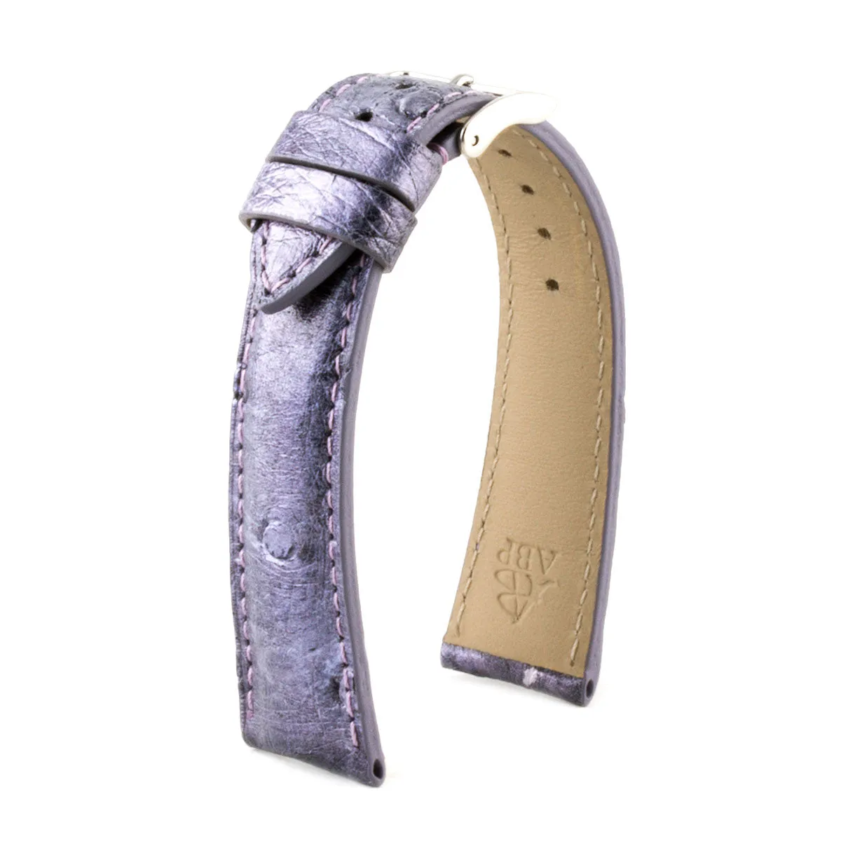 Bracelet classique "Essential" - Bracelet montre cuir - Autruche (bleu, kaki, rouge, vert...)