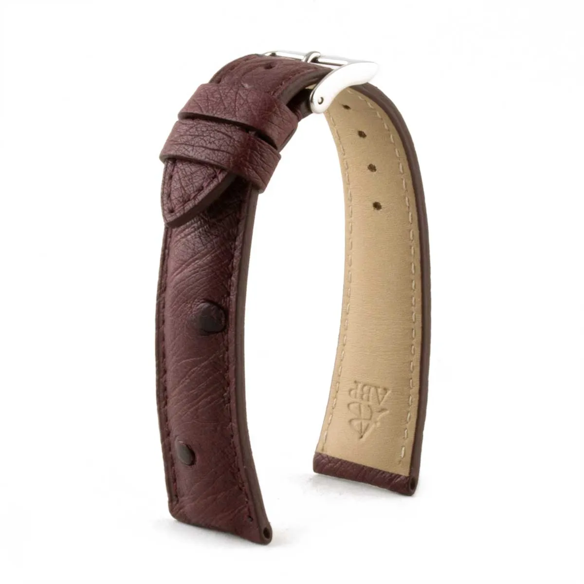 Bracelet classique "Essential" - Bracelet montre cuir - Autruche (bleu, kaki, rouge, vert...)